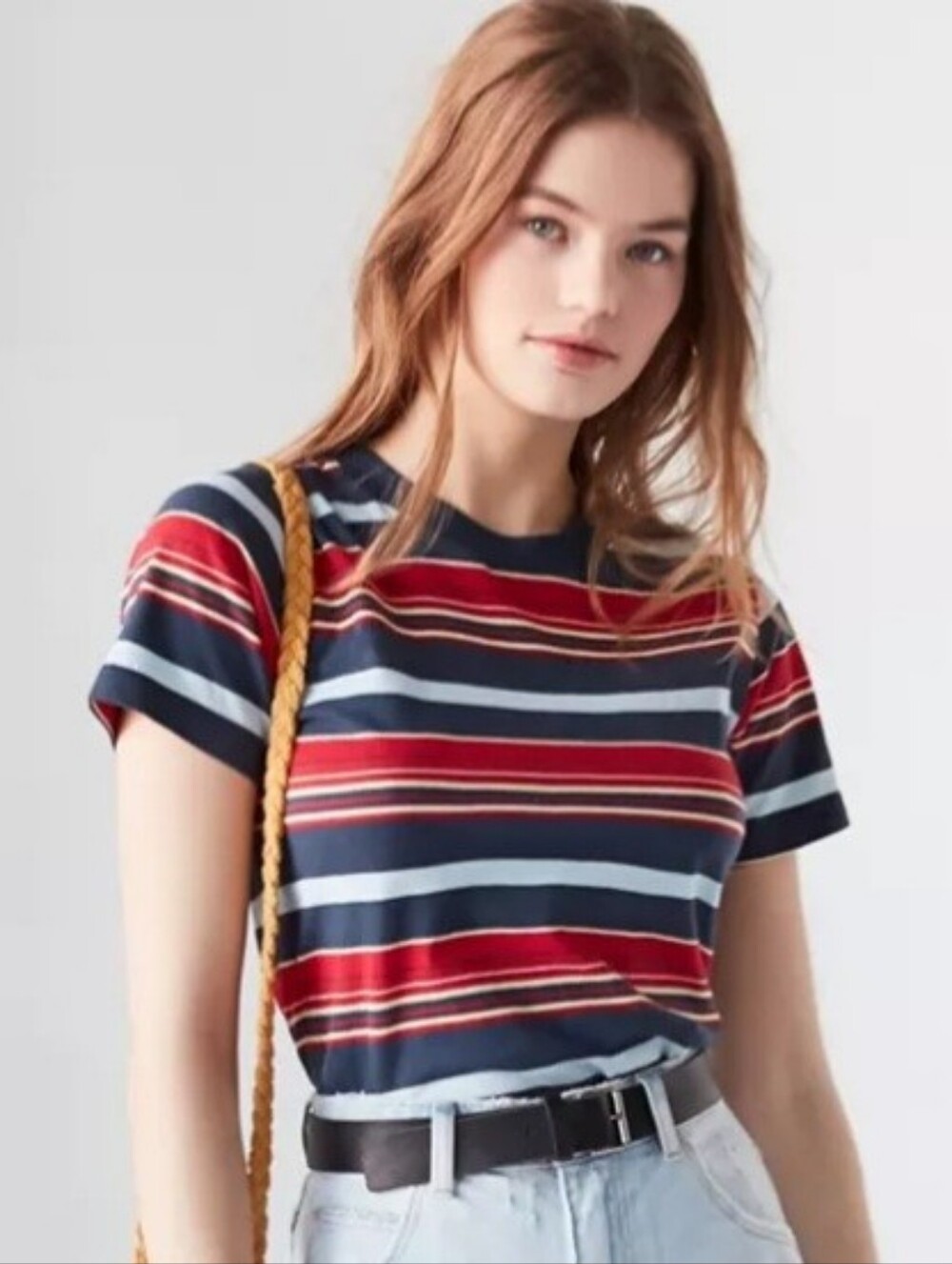 $59 Rolla's X UO Striped Crewneck Tee